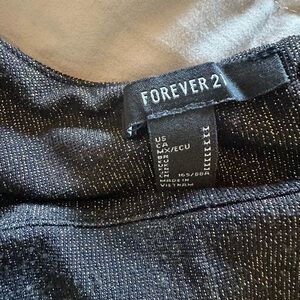 Forever 21 Metallic Black bodysuit